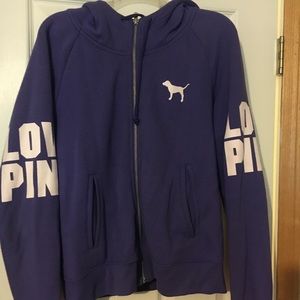 Pink Victoria’s Secret Zip Up Jacket (L)